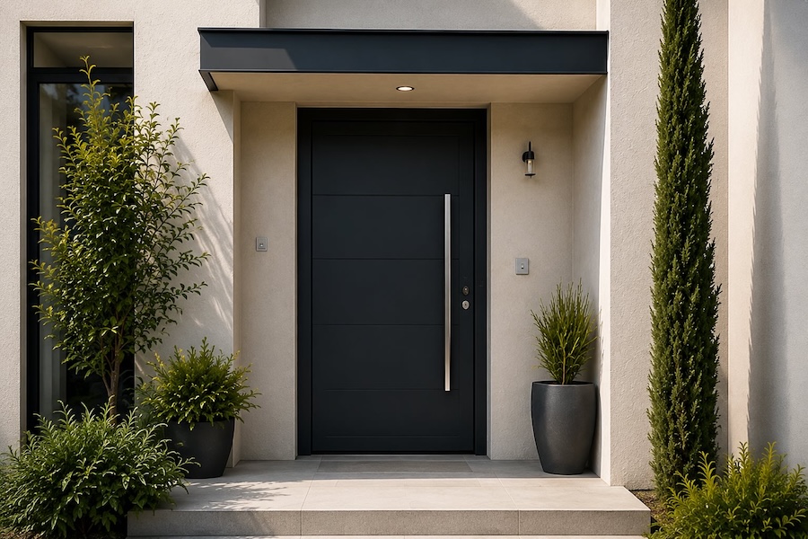 Porte aluminium anthracite
