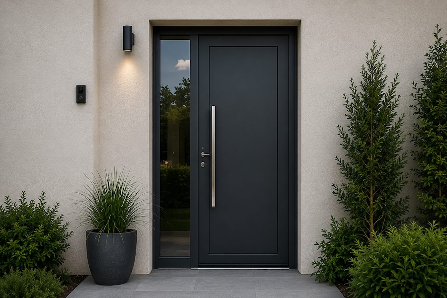 Porte avec sidelites